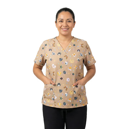 Uniforme Antifluido Estampado - Perros