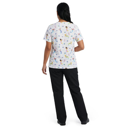 Uniforme Antifluido Estampado - Sirenas