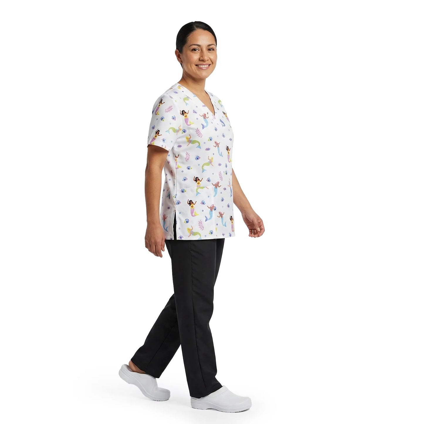 Uniforme Antifluido Estampado - Sirenas