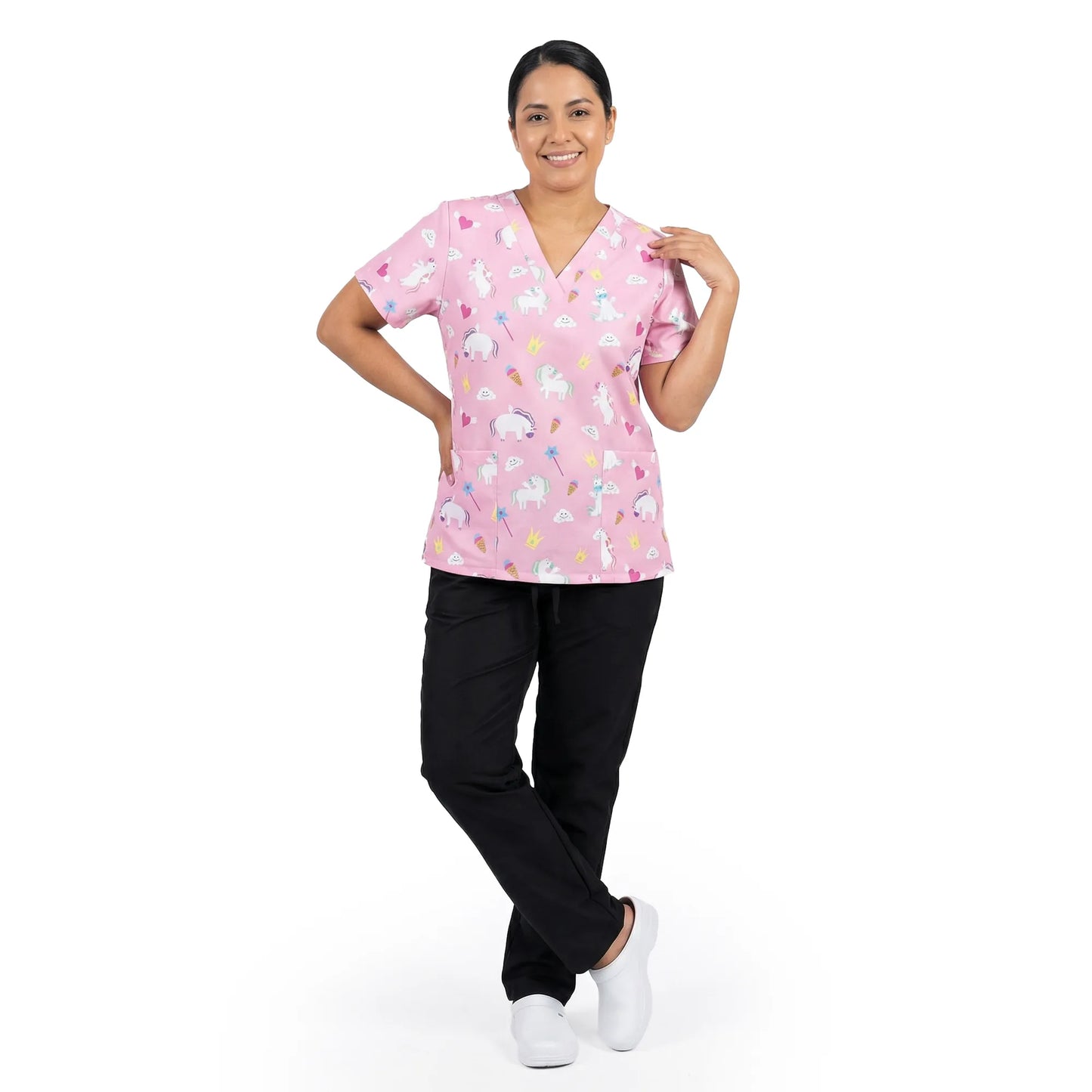 Uniforme Antifluido Estampado - Unicornios